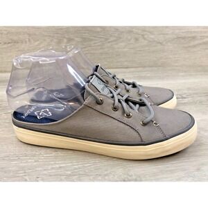 Sperry Women's Sneaker Gray 8.5 Slip-On Lace Up Nautical‎ Classic Nautical Shoes